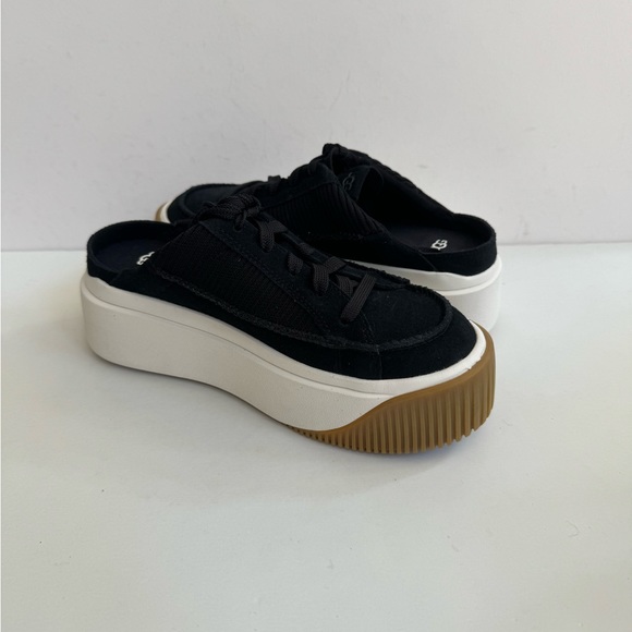 UGG EZ-DUZZIT MULE BLACK PLATFORM SNEAKER SHOES US 7 / EU 38 / UK 5 - Picture 2 of 6
